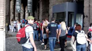 Trafalgar Tours  The Colosseum Tickets and Lines Part 3 by Travelgroupie MOV03053MPG [upl. by Ayoted]