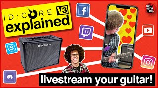 How to Livestream your guitar directly from your amp  Blackstar ID Core V3 Guide pt3 [upl. by Adnalra670]