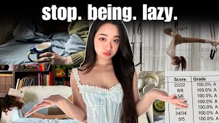 how to STOP BEING LAZY and wasting your life away no bs  free schedule [upl. by Emorej]