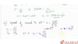 A tuning fork vibrating with a frequency of 512 Hz is kept close to the open end of a [upl. by Schnorr]