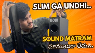 Portronics 80w soundbar with subwoofer  unboxing amp sound testing  in Telugu [upl. by Namra135]