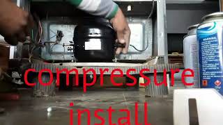 Refrigerator compressor install step to step फ्रिज में कंप्रेसर लगाने का तरीका स्टेप टू स्टेप [upl. by Nora997]