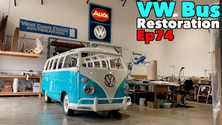 VW Bus Restoration  Episode 74  Sew Cool  MicBergsma [upl. by Ydnim]