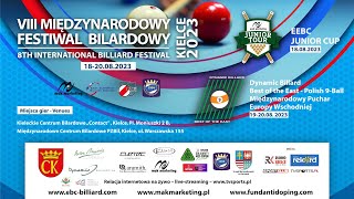 VIII International Billiard Festival  Kielce 2023  TABLE 23 KCBil [upl. by Llennor]