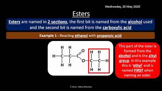 AQA 39 Carboxylic Acids and Derivatives REVISION [upl. by Serdna]