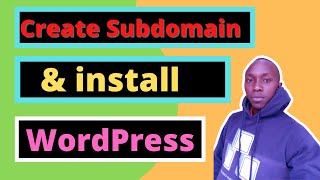 How to create Cpanel subdomain and install WordPress  WordPress multisite [upl. by Eisse]