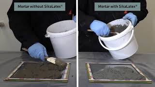 Bonding Agent and Mortar Admixture  SikaLatex [upl. by Mascia304]