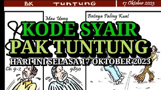 Kode Syair Pak Tuntung Hari Ini Selasa 17 Oktober 2023 [upl. by Eba]