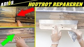 HOUTROT REPAREREN hout repareren met epoxy [upl. by Bevash]