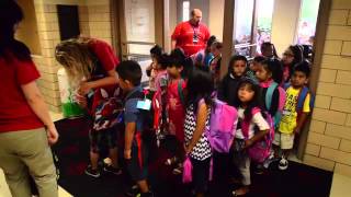 Round Lake School District 116 kindergarten students first day [upl. by Thurmann]