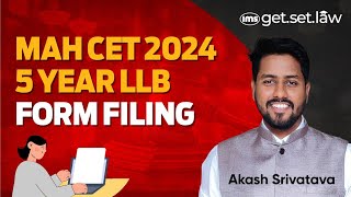 MHCET 5 Years LLB 2024 Form Filling Process  MH CET Registration  Akash Srivastava [upl. by Anelaf]