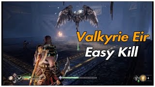 God of war 4  Easy kill quot Valkyrie Eir quot [upl. by Bezanson]