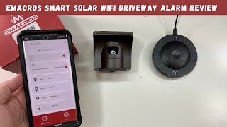 eMACROS Smart WiFi Driveway Alarm Review [upl. by Lurline]