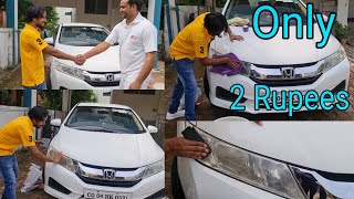 car headlight cleaning in easy way at home  car headlight restoration  yellow shad removing [upl. by Lledniuq755]