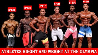 OFFICAL HIEGHT AND WEIGHT OF MENS PHYSIQUE ATHLETES AT THE 2020 MR OLYMPIA PART 1 [upl. by Linnea]