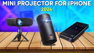 Best Mini Projector For iPhone 2024  Top 5 You Should Consider [upl. by Lewanna]