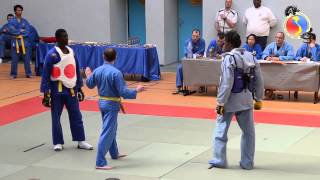 Vovinam Viet Vo Dao  Coupe Interrégionale Combat 2013  Abdoulaye Vs Marius [upl. by Imij]