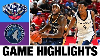 New Orleans Pelicans vs Minnesota Timberwolves FULL GAME Highlights  2024 NBA Summer League [upl. by Immanuel536]