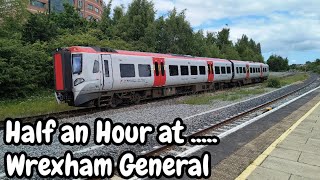 Half an Hour at 464  Wrexham General Station 22062024  Transport for Wales Class 158 197 [upl. by Lutero121]