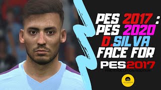 PES 2017  Pes 2020 David Silva Face For Pes 2017 [upl. by Alhak]