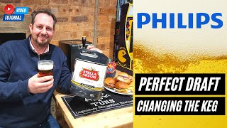 Perfect Draft Keg  how to change the barrel on a Phillips home beer machine [upl. by Rudd]