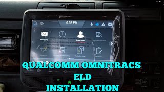 Qualcomm OMNITRACS ELD Electronic logbook installation [upl. by Nwahsel359]