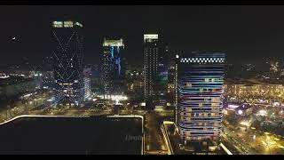 Night Tashkent City By Drone [upl. by Onavlis]