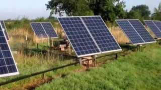 Solar Tracker4kw array homemade with cheap components [upl. by Oad989]