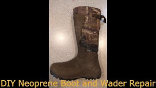 DIY  Neoprene Boot and Wader Repair [upl. by Llemmart213]