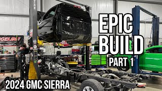 Building my own regular cab short bed 4x4 turbo V8 monster 2024 GMC Part 1 [upl. by Dlared]