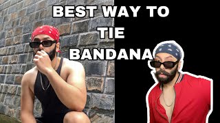 Best way to tie bandana  How to tie bandana  for sikhs   EASY TUTORIAL [upl. by Ainerbas]