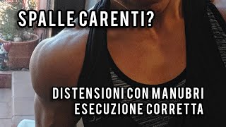 Spalle Carenti Vediamo insieme uno degli errori più comuni Distensioni con Manubri in alto [upl. by Anik]