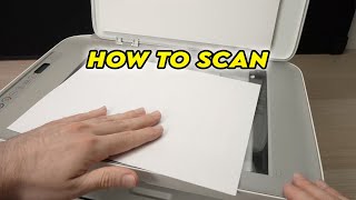 How to Scan Using the HP Deskjet 2700e 2752e 2710e Printer [upl. by Survance]