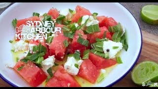 How to make Watermelon Feta amp Mint Salad  Sydney Harbour Kitchen Ep 7 [upl. by Oinotna]