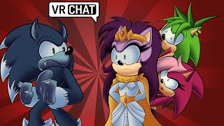 SONIC TURNS WEREHOG INFRONT OF HIS FAMILY IN VR CHAT [upl. by Ahsiekim]