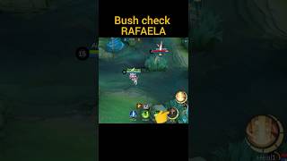 RAFAELA bush check tutorial by Alpha Gaming mobilelegend mobilelegends mlbb mlbbshorts rafaela [upl. by Ahsied]