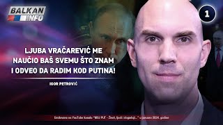 INTERVJU Igor Petrović  Ljuba Vračarević me naučio svemu što znam i odveo kod Putina 2412024 [upl. by Deeraf836]