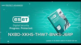 ESET NOD32 ANTIVIRUS Free Trial License activation key for 30 days  October 04 2023 [upl. by Lenahc307]