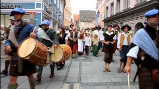 Memmingen Wallenstein 2012  Musikerumzug [upl. by Wernick991]