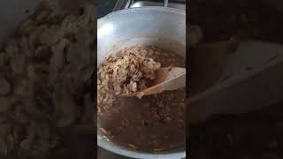 Wholesome porridge on the stove veganfood simplerecipes porridge [upl. by Rodolph]