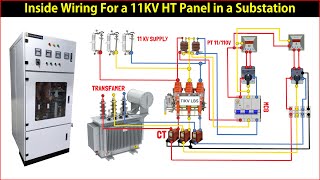 HT Switchgear Panel Wiring  Inside Wiring For a 11KV HT Panel in a Substation [upl. by Aicenek]