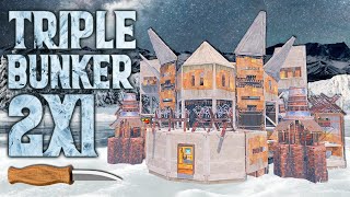 THE CARVER • Triple Bunker 2x1 • Cutting Edge Duo Base • RUST [upl. by Edals]