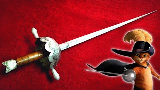 How To Make Puss In Boots Sword With Paper  DIY Rapier sword [upl. by Timoteo278]