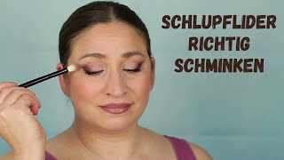 Schlupflider richtig schminken  der 5 Minuten Look [upl. by Trillbee]