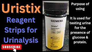 Uristix  Reagent strips for urinalysis Urine protein sugar test medicallabtechnologysajal6903 [upl. by Zarger]