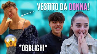 Obblighi SCOMODI con Ludovica e Vladi Mi sono vestito da DONNA imbarazzante [upl. by Mora]