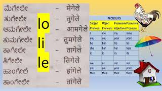 Learn Konkani Grammar Pronouns कोंकणी उतरावळि [upl. by Anelac]