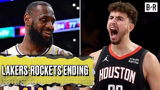 Lakers vs Rockets Final 40 Seconds WILD Finish [upl. by Scribner]