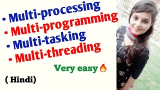 Defined Multiprocessing Multitasking Multiprogramming Multithreading [upl. by Arima]