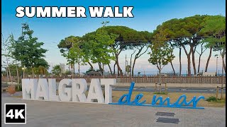 🇪🇸 Malgrat de Mar Santa Susanna Catalonia Spain 🌞 4K Walk [upl. by Sirkin]